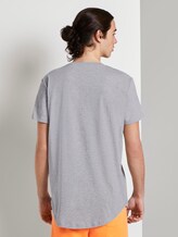 T-Shirt mit Logo-Print - Männer - Light Stone Grey Melange T-Shirt mit Logo-Print - Männer - Light Stone Grey Melange - 2 - TOM TAILOR Denim