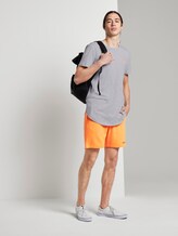 T-Shirt mit Logo-Print - Männer - Light Stone Grey Melange T-Shirt mit Logo-Print - Männer - Light Stone Grey Melange - 3 - TOM TAILOR Denim