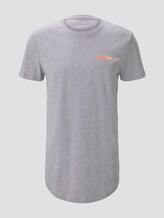 T-Shirt mit Logo-Print - Männer - Light Stone Grey Melange T-Shirt mit Logo-Print - Männer - Light Stone Grey Melange - 7 - TOM TAILOR Denim