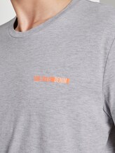 T-Shirt mit Logo-Print - Männer - Light Stone Grey Melange T-Shirt mit Logo-Print - Männer - Light Stone Grey Melange - 9 - TOM TAILOR Denim