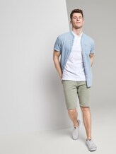 Polo shirt with a pineapple print and Mao collar - Men - white multi pineapple print Polo shirt with a pineapple print and Mao collar - Men - white multi pineapple print - 3 - TOM TAILOR Denim