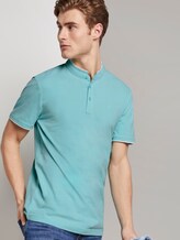 Poloshirt mit kurzem Kragen und kleiner Stickerei - Männer - soft sky blue Poloshirt mit kurzem Kragen und kleiner Stickerei - Männer - soft sky blue - 5 - TOM TAILOR Denim