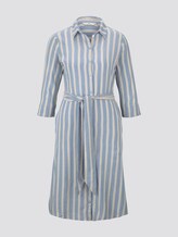 Gestreiftes Hemdkleid mit Gürtel - Frauen - blue yellow stripe Gestreiftes Hemdkleid mit Gürtel - Frauen - blue yellow stripe - 7 - TOM TAILOR