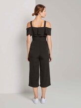 Schulterfreier Carmen-Jumpsuit mit weitem Bein - Frauen - Deep Black Schulterfreier Carmen-Jumpsuit mit weitem Bein - Frauen - Deep Black - 2 - TOM TAILOR
