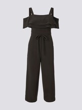 Schulterfreier Carmen-Jumpsuit mit weitem Bein - Frauen - Deep Black Schulterfreier Carmen-Jumpsuit mit weitem Bein - Frauen - Deep Black - 7 - TOM TAILOR