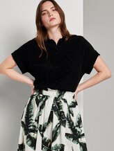Hemdbluse im Loose-Fit - Frauen - Deep Black Hemdbluse im Loose-Fit - Frauen - Deep Black - 5 - Mine to five