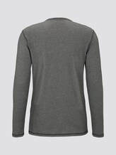Langarmshirt im Henley-Stil - Männer - black zig zag stripe Langarmshirt im Henley-Stil - Männer - black zig zag stripe - 8 - TOM TAILOR
