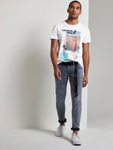 T-shirt with a summery collage print - Men - White T-shirt with a summery collage print - Men - White - 3 - TOM TAILOR Denim
