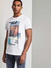 T-shirt with a summery collage print - Men - White T-shirt with a summery collage print - Men - White - 5 - TOM TAILOR Denim