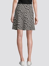 A-lijn rok met zakken - Vrouwen - black wavy design A-lijn rok met zakken - Vrouwen - black wavy design - 2 - TOM TAILOR