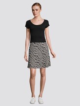A-lijn rok met zakken - Vrouwen - black wavy design A-lijn rok met zakken - Vrouwen - black wavy design - 3 - TOM TAILOR