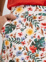 A-line skirt with pockets - Women - white watercolor flower design A-line skirt with pockets - Women - white watercolor flower design - 10 - TOM TAILOR