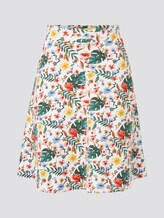 A-line skirt with pockets - Women - white watercolor flower design A-line skirt with pockets - Women - white watercolor flower design - 7 - TOM TAILOR