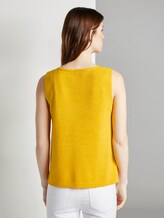 Strick-Top mit kurzen Seitenschlitzen - Frauen - deep golden yellow Strick-Top mit kurzen Seitenschlitzen - Frauen - deep golden yellow - 2 - TOM TAILOR