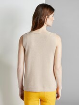 Strick-Top mit kurzen Seitenschlitzen - Frauen - soft vanilla Strick-Top mit kurzen Seitenschlitzen - Frauen - soft vanilla - 2 - TOM TAILOR