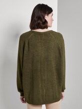 Weiter Cardigan mit Fledermausärmeln - Frauen - Woodland Green Weiter Cardigan mit Fledermausärmeln - Frauen - Woodland Green - 2 - TOM TAILOR