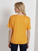 Lockeres T-Shirt mit kleiner Stickerei - Frauen - Golden Corn Lockeres T-Shirt mit kleiner Stickerei - Frauen - Golden Corn - 2 - Mine to five