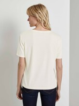Lockeres T-Shirt mit kleiner Stickerei - Frauen - white horse Lockeres T-Shirt mit kleiner Stickerei - Frauen - white horse - 2 - Mine to five