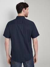 Feines Kurzarmhemd - Männer - Black Iris Blue Feines Kurzarmhemd - Männer - Black Iris Blue - 2 - TOM TAILOR