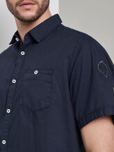 Feines Kurzarmhemd - Männer - Black Iris Blue Feines Kurzarmhemd - Männer - Black Iris Blue - 9 - TOM TAILOR