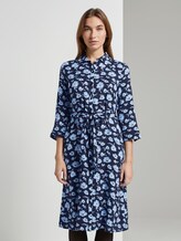 Geblümtes Hemdkleid mit Gürtel - Frauen - navy flower design Geblümtes Hemdkleid mit Gürtel - Frauen - navy flower design - 1 - TOM TAILOR