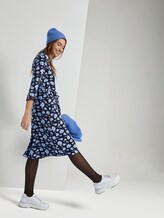 Geblümtes Hemdkleid mit Gürtel - Frauen - navy flower design Geblümtes Hemdkleid mit Gürtel - Frauen - navy flower design - 3 - TOM TAILOR