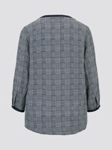 Bluse mit Hahnentritt - Frauen - navy ecru houndstooth design Bluse mit Hahnentritt - Frauen - navy ecru houndstooth design - 8 - TOM TAILOR
