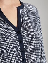 Bluse mit Hahnentritt - Frauen - navy ecru houndstooth design Bluse mit Hahnentritt - Frauen - navy ecru houndstooth design - 9 - TOM TAILOR