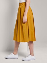 Ausgestellter Midi-Rock mit elastischem Bund - Frauen - Golden Corn Ausgestellter Midi-Rock mit elastischem Bund - Frauen - Golden Corn - 11 - Mine to five