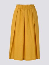 Ausgestellter Midi-Rock mit elastischem Bund - Frauen - Golden Corn Ausgestellter Midi-Rock mit elastischem Bund - Frauen - Golden Corn - 7 - Mine to five