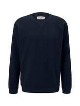 TOM TAILOR DENIM Herren Strukturiertes Sweatshirt, blau, Gr.XL