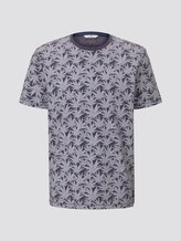 Mehrfarbiges T-Shirt mit Allover-Print - Männer - navy white agave design Mehrfarbiges T-Shirt mit Allover-Print - Männer - navy white agave design - 7 - TOM TAILOR