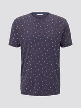 Mehrfarbiges T-Shirt mit Allover-Print - Männer - blue cactus design Mehrfarbiges T-Shirt mit Allover-Print - Männer - blue cactus design - 7 - TOM TAILOR