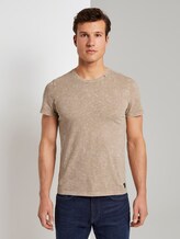 T-Shirt im Washed-Look - Männer - Silver Ecru T-Shirt im Washed-Look - Männer - Silver Ecru - 1 - TOM TAILOR