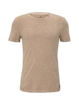 TOM TAILOR Herren T-Shirt im Washed-Look, beige, Gr.XXXL