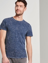 T-shirt in a washed look - Men - after dark blue T-shirt in a washed look - Men - after dark blue - 5 - TOM TAILOR