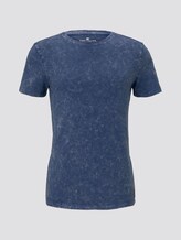 T-shirt in a washed look - Men - after dark blue T-shirt in a washed look - Men - after dark blue - 7 - TOM TAILOR