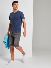 Henley-T-Shirt im Washed-Look - Männer - after dark blue Henley-T-Shirt im Washed-Look - Männer - after dark blue - 3 - TOM TAILOR