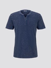 Henley-T-Shirt im Washed-Look - Männer - after dark blue Henley-T-Shirt im Washed-Look - Männer - after dark blue - 7 - TOM TAILOR