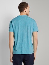 Henley-T-Shirt im Washed-Look - Männer - crystal sea blue Henley-T-Shirt im Washed-Look - Männer - crystal sea blue - 2 - TOM TAILOR