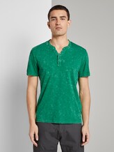 Henley-T-Shirt im Washed-Look - Männer - jolly green Henley-T-Shirt im Washed-Look - Männer - jolly green - 1 - TOM TAILOR