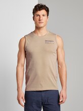 Tanktop mit Logo-Print - Männer - Silver Ecru Tanktop mit Logo-Print - Männer - Silver Ecru - 1 - TOM TAILOR
