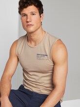 Tanktop mit Logo-Print - Männer - Silver Ecru Tanktop mit Logo-Print - Männer - Silver Ecru - 5 - TOM TAILOR