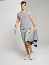 Tanktop mit Logo-Print - Männer - Light Stone Grey Melange Tanktop mit Logo-Print - Männer - Light Stone Grey Melange - 3 - TOM TAILOR