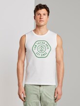 Tanktop mit Logo-Print - Männer - Coconut Cream Tanktop mit Logo-Print - Männer - Coconut Cream - 1 - TOM TAILOR
