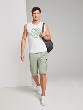 Tanktop mit Logo-Print - Männer - Coconut Cream Tanktop mit Logo-Print - Männer - Coconut Cream - 3 - TOM TAILOR