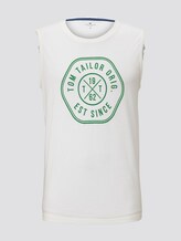Tanktop mit Logo-Print - Männer - Coconut Cream Tanktop mit Logo-Print - Männer - Coconut Cream - 7 - TOM TAILOR