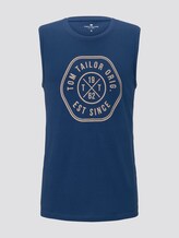 Tanktop mit Logo-Print - Männer - after dark blue Tanktop mit Logo-Print - Männer - after dark blue - 7 - TOM TAILOR
