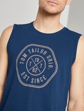 Tanktop mit Logo-Print - Männer - after dark blue Tanktop mit Logo-Print - Männer - after dark blue - 9 - TOM TAILOR