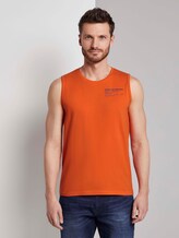 Tanktop mit Logo-Print - Männer - true orange Tanktop mit Logo-Print - Männer - true orange - 1 - TOM TAILOR